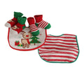 Weiß-Grün-Rot - Front - Nursery Time Baby Jungen-Mädchen Rudolph das Rentier Weihnachts Geschenkset
