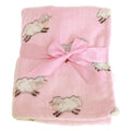 Babyrosa - Front - Snuggle Baby Kuscheldecke mit Schaft-Design, rosa, kuschelig