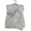 Grau-Blau-Gelb - Front - Snuggle Baby Baby-Wickeltuch mit Enten-Design