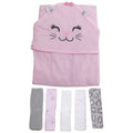 Pink - Front - Snuggle Katze Baby Bade-Set