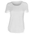 Weiß - Back - Russell Collection elastisches Damen T-Shirt, kurzarm