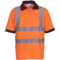 Orange - Back - Yoko Hi-Vis Polo Shirt für Männer