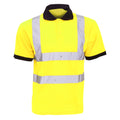 Gelb - Front - Yoko Hi-Vis Polo Shirt für Männer