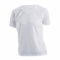 weiß - Front - Xpres Subli Plus Damen T-Shirt, V-Ausschnitt