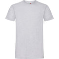Grau meliert - Front - Fruit Of The Loom Kinder Sofspun T-Shirt, Kurzarm, Rundhalsausschnitt