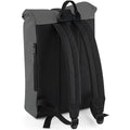 Schwarz reflektierend - Back - Bagbase Rucksack mit Roll-Top, reflektierend