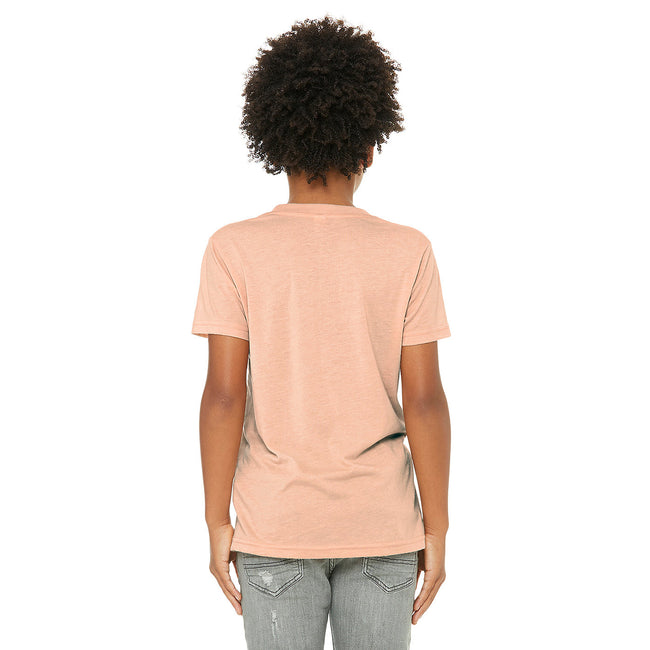 Pfirsich Triblend - Side - Bella + Canvas Jugendliche Triblend T-Shirt