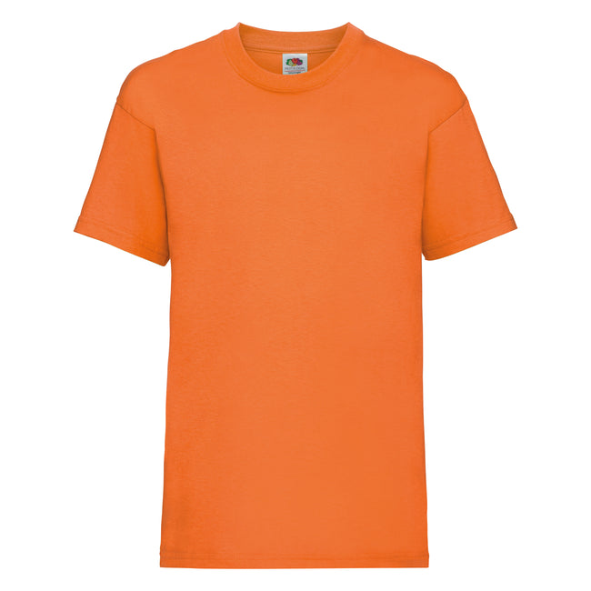 Orange - Front - Fruit of the Loom Kinder Unisex T-Shirt, kurzärmlig (2 Stück-Packung)
