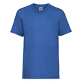 Royalblau - Front - Fruit of the Loom Kinder Unisex T-Shirt, kurzärmlig (2 Stück-Packung)