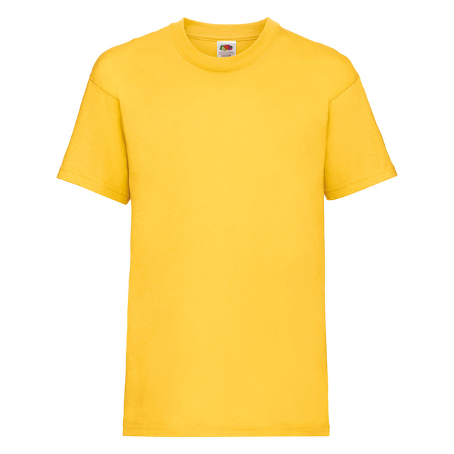 Sonnenblume - Front - Fruit of the Loom Kinder Unisex T-Shirt, kurzärmlig (2 Stück-Packung)