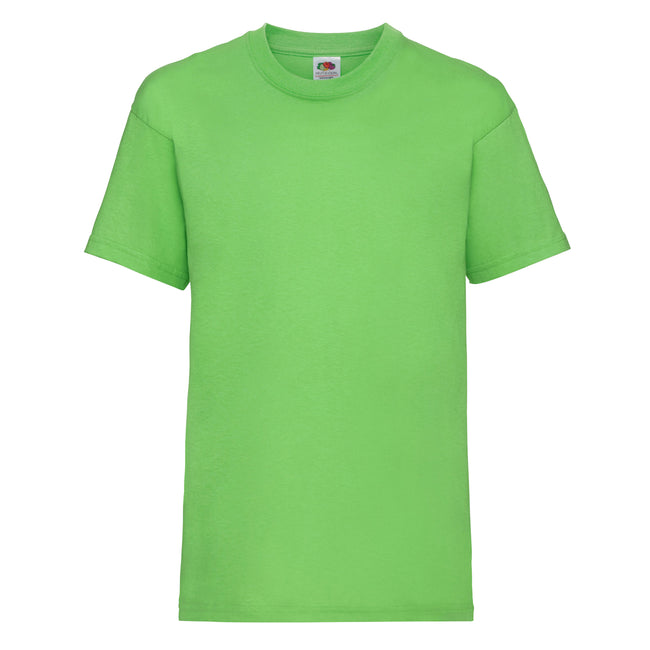 Limette - Front - Fruit of the Loom Kinder Unisex T-Shirt, kurzärmlig (2 Stück-Packung)