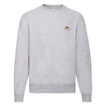 Grau meliert - Front - Fruit of the Loom - "Vintage Small Logo" Sweatshirt für Herren