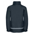 Marineblau - Side - Jerzees Schoolgear reversible wasserabweisende Jacke für Kinder
