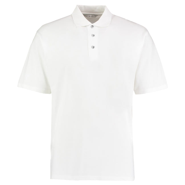 Weiß - Front - Kustom Kit Augusta Premium Herren Polo-Shirt, Kurzarm