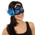 Blau - Back - Bristol Novelty Augenmaske mit Verzierungen