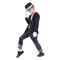 Schwarz-Weiß - Front - Bristol Novelty Jungen Superstar Kostüm