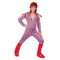 Rot-Blau - Front - Bristol Novelty Unisex 70s Alter Ego Rock Star Kostüm