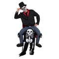 Schwarz-Grau-Weiß - Front - Bristol Novelty - Huckepack-Kostüm für Herren-Damen Unisex - Halloween