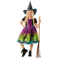 Violett-Schwarz-Grün - Front - Rubies - Kostüm-Kleid Halloween - Mädchen