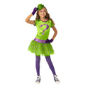 Grün-Violett - Front - Batman - Kostüm ‘” ’"Riddler"“ - Mädchen