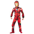 Rot-Gelb-Schwarz - Front - Iron Man - "Deluxe" Kostüm - Kinder