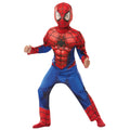 Rot-Blau-Schwarz - Front - Spider-Man - "Deluxe" Kostüm - Jungen