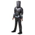Schwarz-Silber - Front - Black Panther - "Deluxe" Kostüm - Jungen