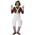 Braun-Weiß - Front - Willy Wonka & the Chocolate Factory - Kostüm ‘” ’Umpa Lumpa“ - Herren