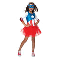 Rot-Blau-Weiß - Front - Captain America - "Dream" Kostüm - Mädchen