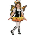 Gelb-Schwarz-Weiß - Front - Rubies - "Monarch" Kostüm - Mädchen