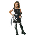 Schwarz-Weiß - Front - Bristol Novelty - "Scar- Let" Kostüm - Mädchen