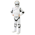 Weiß-Schwarz - Front - Star Wars - "Deluxe" Kostüm ‘” ’Storm Trooper“ - Jungen