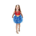 Blau-Rot-Gold - Side - Wonder Woman - "Premium" Kostüm - Mädchen