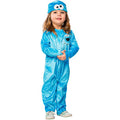 Blau - Front - Sesame Street - Kostüm ‘” ’"Krümelmonster"“ - Kinder