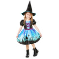 Blau-Schwarz - Side - Bristol Novelty - "Moonlight Witch" Kostüm - Kinder