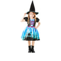 Blau-Schwarz - Front - Bristol Novelty - "Moonlight Witch" Kostüm - Kinder