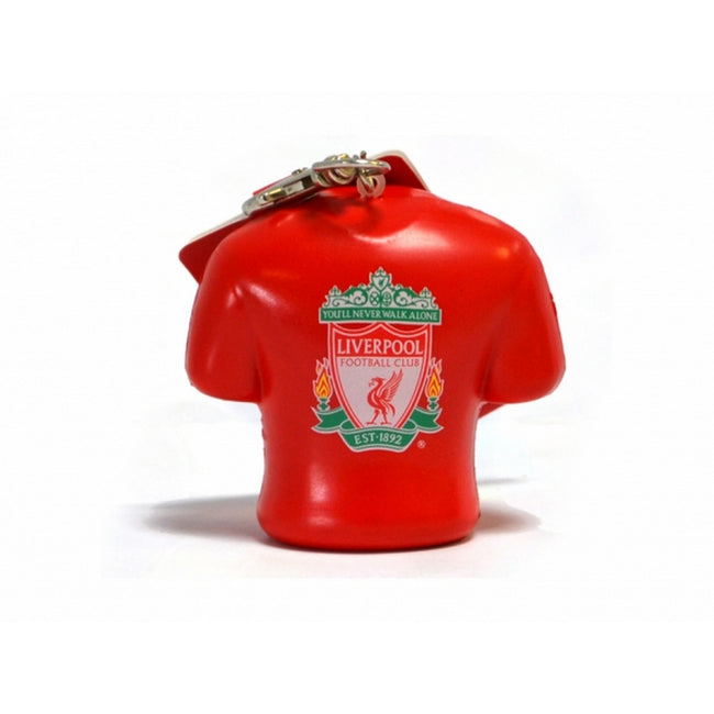 Rot - Front - Liverpool FC offizieller Fußball-Schlüsselanhänger mit Knautschfigur