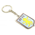 Silber-Blau-Gelb - Front - Aston Villa FC - Wappen Schlüsselanhänger
