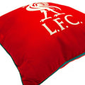 Rot - Pack Shot - Liverpool FC - Wappen - Quadratisches Kissen