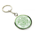 Weiß-Grün - Front - Celtic FC -  Emaille Schlüsselanhänger Wappen