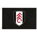 Schwarz-Weiß - Front - Fulham FC - Fahne, Wappen