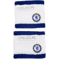 Blau-Weiß - Back - Chelsea FC offizielle Schweißbänder mit Fußballvereinswappen, 2er-Pack