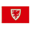 Rot - Front - Wales - Fahne "Core", Wappen