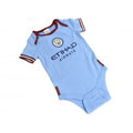 Himmelblau-Rot-Schwarz - Side - Manchester City FC - Schlafanzug für Baby (2er-Pack)