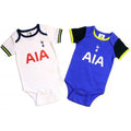 Weiß-Blau - Front - Tottenham Hotspur FC - Bodysuit für Baby (2er-Pack)
