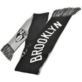 Schwarz-Grau-Weiß - Back - Brooklyn Nets NBA Fade Schal