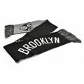 Schwarz-Grau-Weiß - Front - Brooklyn Nets NBA Fade Schal