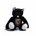Schwarz-Weiß - Front - Wales Fußball Mini Bär