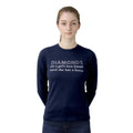 Marineblau - Front - Hy - "Diamonds" T-Shirt für Damen Langärmlig