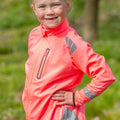 Fluoreszierendes Pink - Side - HyVIZ - Jacke für Kinder